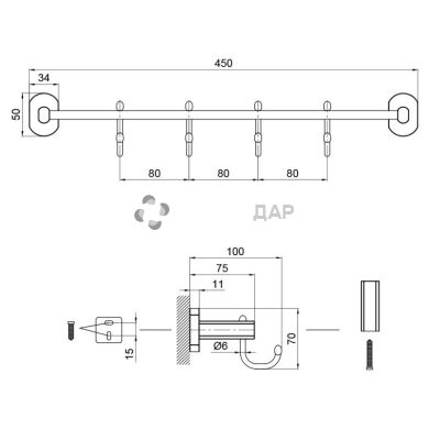 Гачок Qtap Liberty BLM 1154-4