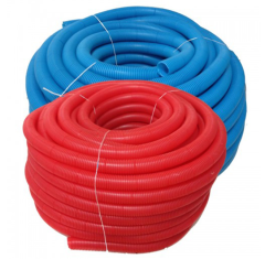 Гофротруба защитная пешель KAN d36/44 красная бухта 25 м Украина