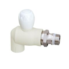 Кран шаровый радиаторный PPR Blue Ocean 25х3/4" угловой PPSU