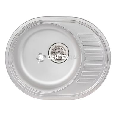 Кухонная мойка из нержавейки Qtap 5745 Satin 0,8 мм