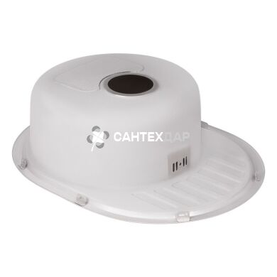 Кухонная мойка из нержавейки Qtap 5745 Satin 0,8 мм