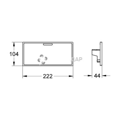 Полка для змішувача Grohe Grohtherm Cube 18700000