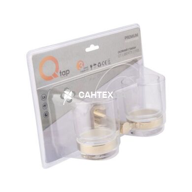 Стакан настенный QT Liberty ORO 1155 двойной