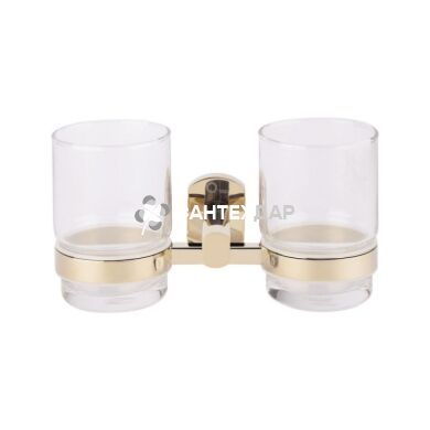 Стакан настенный QT Liberty ORO 1155 двойной