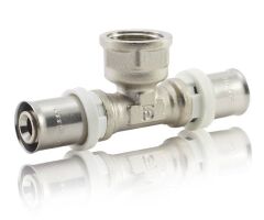 Тройник металлопластиковый пресс FADO 26x3/4 ВР