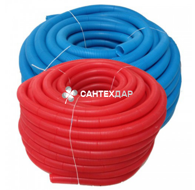 Гофротруба защитная пешель KAN d36/44 синяя бухта 25 м Украина