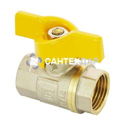 Кран шаровый для газа АБ 1/2" ВВ бабочка