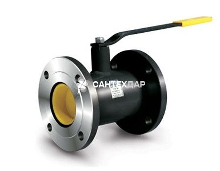 Кран шаровый LD фланцевый DN 100/80 PN 1,6 стандартнопроходной L 230 мм