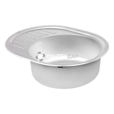 Мийка кухонна з нержавіючої сталі Qtap 5745 Micro Decor 0,8 мм