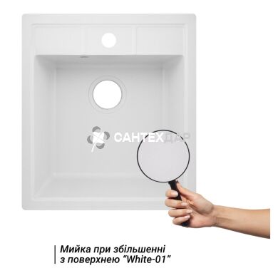 Мийка кухонна Lidz 460х515/200 WHI-01