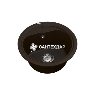 Мийка кварцева Vankor Polo PMR 01.44 Chocolate + сифон