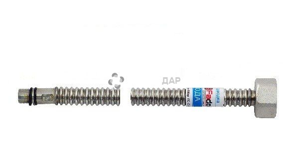 Подводка гибкая Fado для смесителя гофрированная нержавеющая М10х1/2" 0.6 м