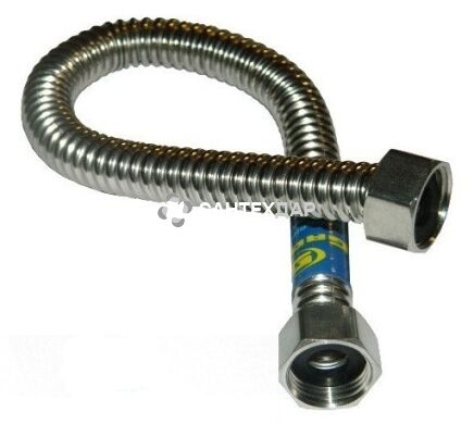 Подводка гибкая Gross для газа гофрированная нержавеющая 1/2" ВВ 0,4 м