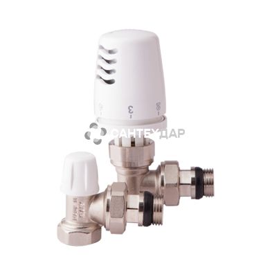 Комплект термостатический Icma1/2" угловой с антипротечкой № KIT G 1100+774-940+805-940