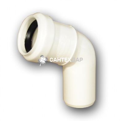 Колено ПП внутренней канализации Ostendorf 50х15&deg; белое