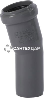 Коліно ПП внутрішньої каналізації Ostendorf Safe 40х15&deg;