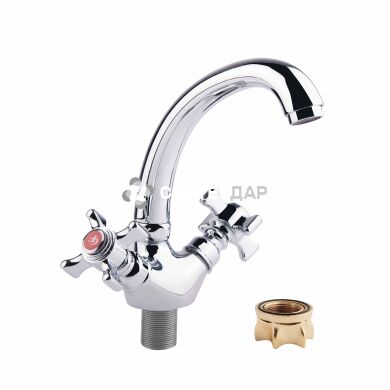Смеситель для кухни буксовый GF Italy 22-272F CRM на гайке