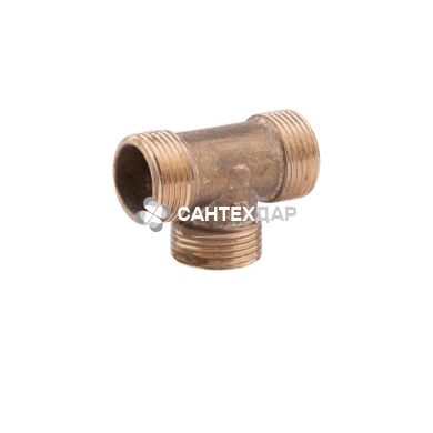 Тройник латунный KD 1" ННН