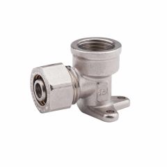 Угол металлопластиковый обжимной монтажный SD Forte 16*1/2 ВР