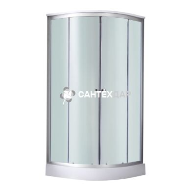 Душовий бокс Lidz TANI 90x90.GR низький скло Fabri стінки BLA Lidz