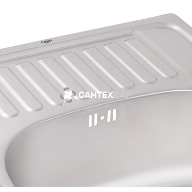 Кухонная мойка из нержавейки Qtap 5848 Micro Decor 0,8 мм