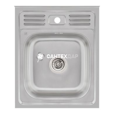Кухонная мойка Lidz 5060 Satin 0,6 мм
