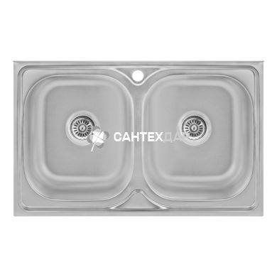 Кухонная мойка Lidz 5080 Decor 0,8 мм