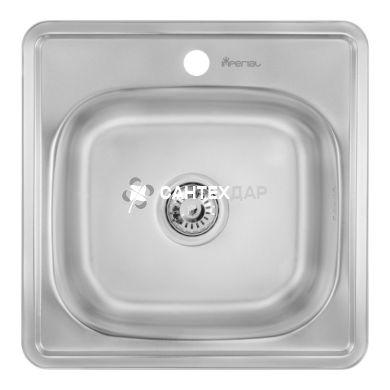 Мийка кухонна Imperial нержавійка 4848 Satin 0,6 мм