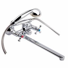 Смеситель для ванной буксовый Q-Tap Smes CRM 140 резина